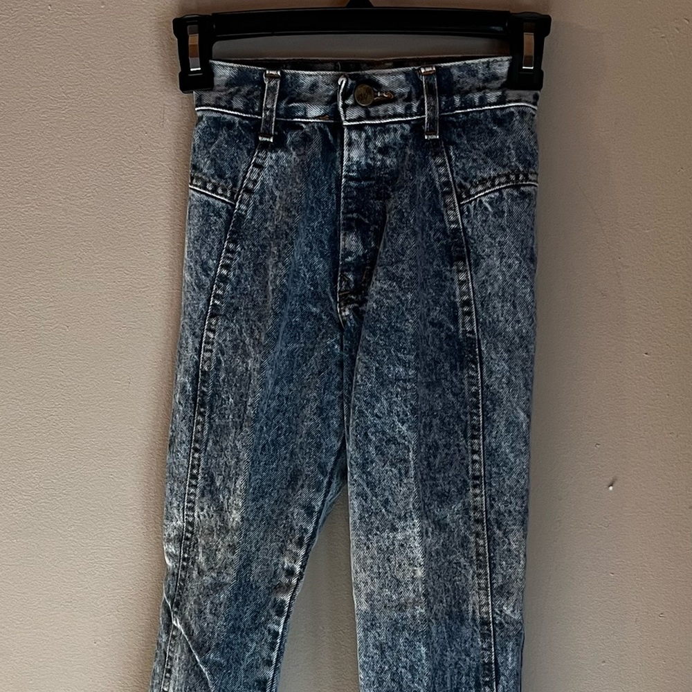 Vintage Chic Kids Acid Wash High Waisted Jeans 80’s 90’s Sz 10 USA Made Size 8